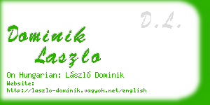 dominik laszlo business card