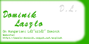 dominik laszlo business card